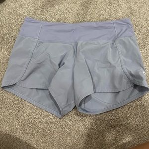 Lululemon lavender speed up shorts size 8